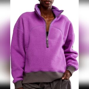 Free People Movment Hit The Slopes Quarters Zip Pullover Oversized Small NWT$168